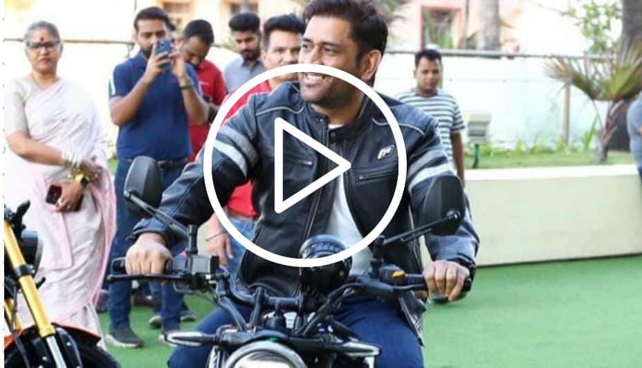 [WATCH] Viral Video Of MS Dhoni Giving Lift To His Security Guard On His Bike